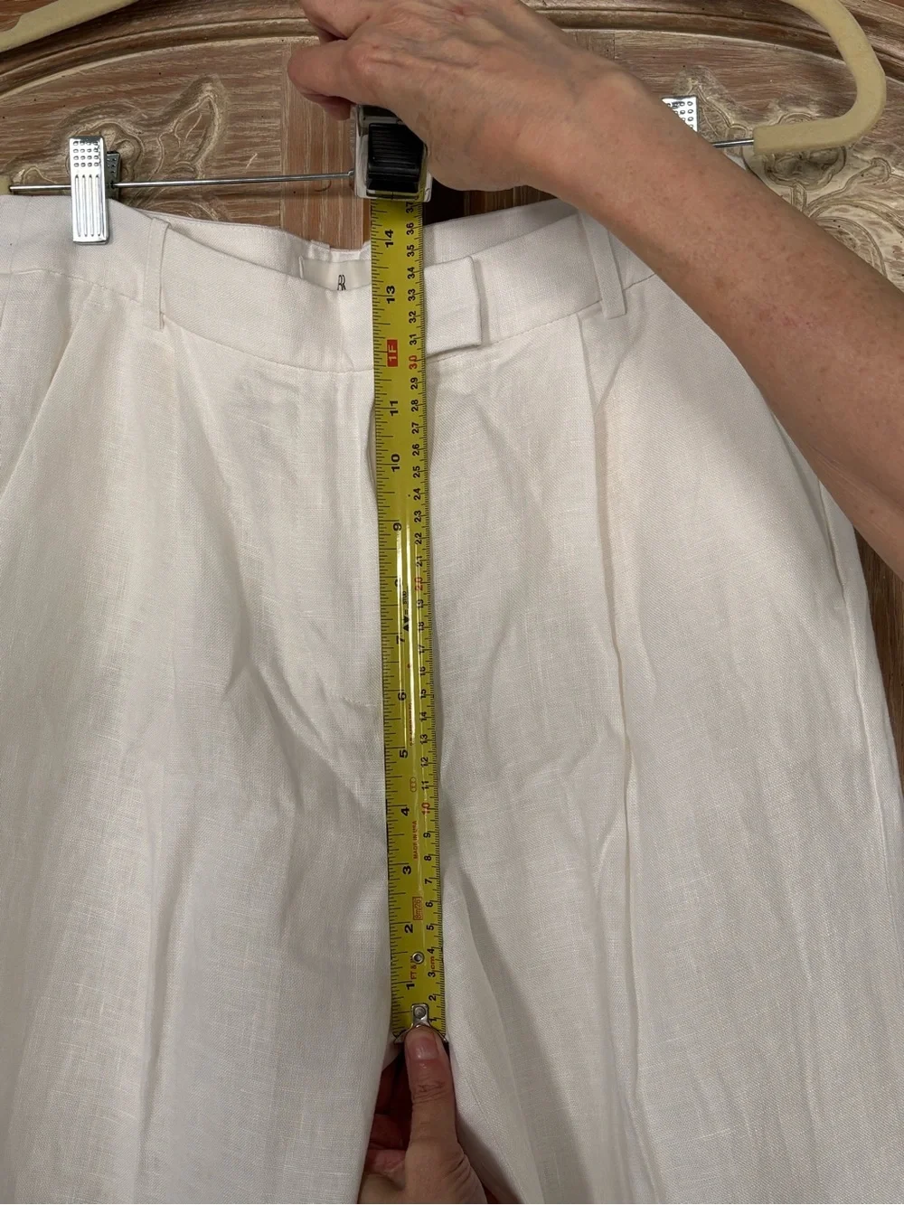 Banana Republic White Linen Trousers NWT